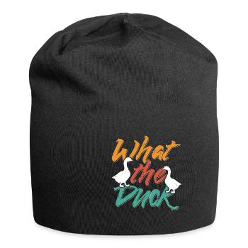 What The Duck - Jersey Beanie - black - Front