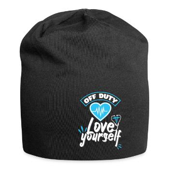Off Duty Love Yourself - Jersey Beanie - black - Front