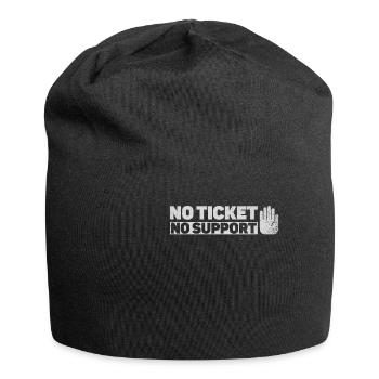No Ticket No Support Veranstaltung Ereignis Helfen - Jersey-Beanie - Schwarz - Vorne
