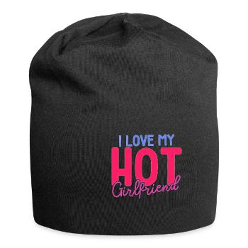 I Love My Hot Girlfriend - Jersey Beanie - black - Front