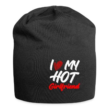 I Love My Hot Girlfriend - Jersey Beanie - black - Front