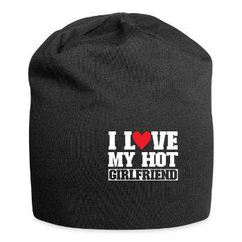 I Love My Hot Girlfriend - Jersey Beanie - black - Front