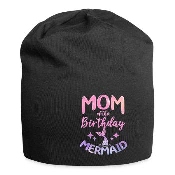 Maman De L’Anniversaire Sirène Mythique Créature Fin - Bonnet en jersey - noir - Devant
