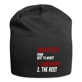 Architects from Best To Worst 1. Landscape 4 - Jersey Beanie - black - Front
