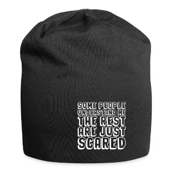 People Understand Me The Rest Are Just Scared 2 - Jersey Beanie - black - Front