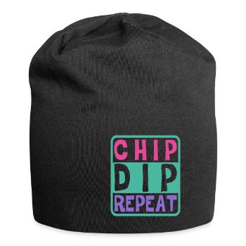 Chip Dip Repeat 7 - Jersey Beanie - black - Front