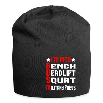 Im Into BDSM Bench Squat Deadlift Military Press18 - Jersey Beanie - black - Front