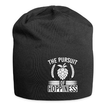 The Pursuit Of Hoppiness Bierbrauer Bier Hopfen - Jersey Beanie - black - Front