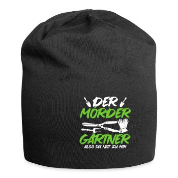 Gärtner Beet Pflanzen Und Blumen Garten Arbeit - Jersey-Beanie - Schwarz - Vorne