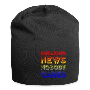 Breaking News, Nobody Cares 16 - Jersey-Beanie - Schwarz - Vorne