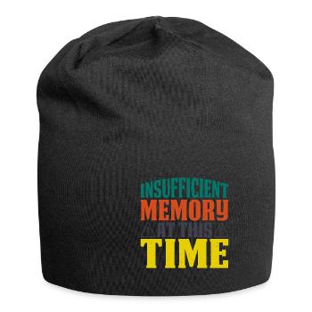 Mémoire insuffisante pour le moment 9 - Bonnet en jersey - noir - Devant