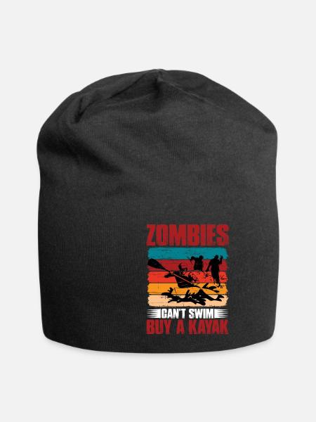 Zombies Can't Swim, Buy A Kayak 6 - Jersey-Beanie - Schwarz