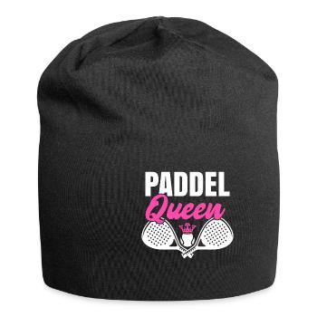 Paddel Queen Tennis Ball Schläger Sport - Jersey-Beanie - Schwarz - Vorne