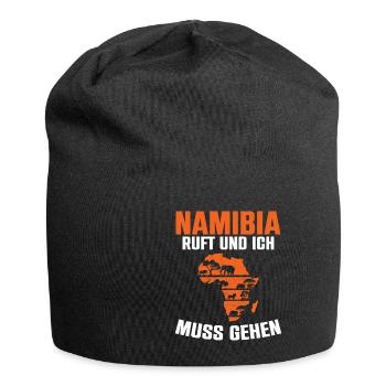Namibia Ruft Und Ich Muss Gehen Afrika Wildlife - Jersey-Beanie - Schwarz - Vorne