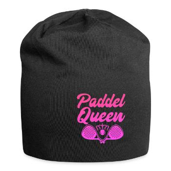 Paddel Queen Tennis Ball Schläger Sport - Jersey-Beanie - Schwarz - Vorne