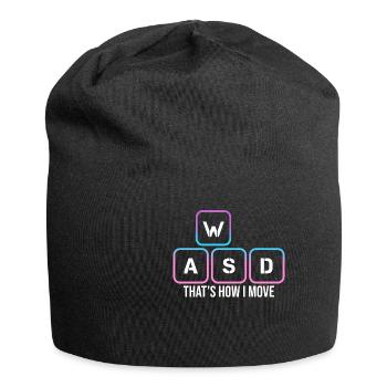 C’est ainsi que je déplace les touches de l’ordinateur du clavier en disant - Bonnet en jersey - noir - Devant