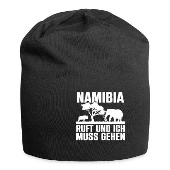 Namibia Ruft Und Ich Muss Gehen Afrika Wildlife - Jersey-Beanie - Schwarz - Vorne