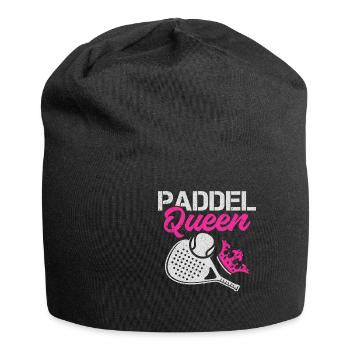 Paddel Queen Tennis Ball Schläger Sport - Jersey-Beanie - Schwarz - Vorne