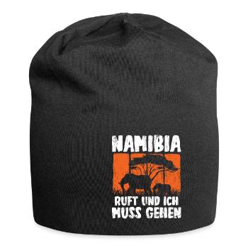 Namibia Ruft Und Ich Muss Gehen Afrika Wildlife - Jersey-Beanie - Schwarz - Vorne