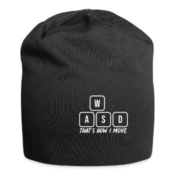 C’est ainsi que je déplace les touches de l’ordinateur du clavier en disant - Bonnet en jersey - noir - Devant