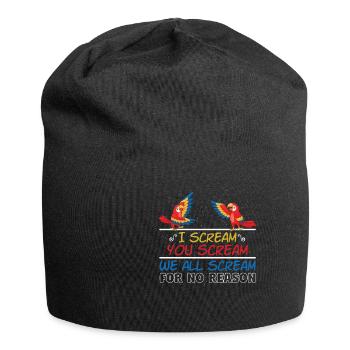 I Scream You Scream All Scream No Reason - Jersey Beanie - black - Front