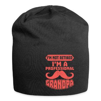 Im Not Retired Im A Professional Grandpa - Jersey Beanie - black - Front