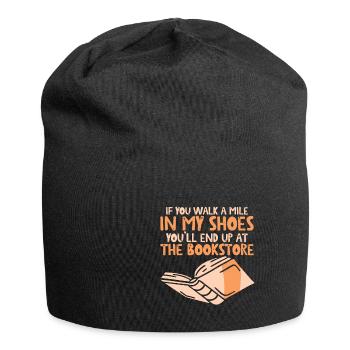 You'll End Up At The Bookstore 4 - Jersey Beanie - black - Front