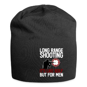 Long Range Shooting, It's Like Golf But For Men 2 - Jersey Beanie - black - Front