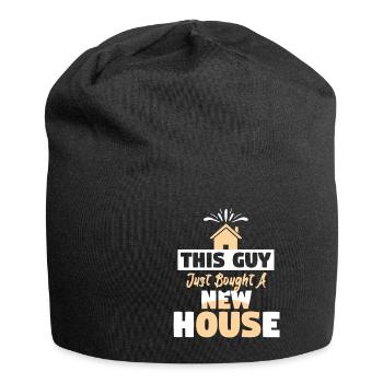 This Guy Just Bought A New House - Jersey Beanie - black - Front