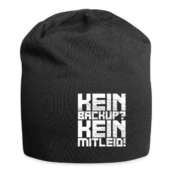 Kein Backup Kein Mitleid Computer Informatik - Jersey-Beanie - Schwarz - Vorne