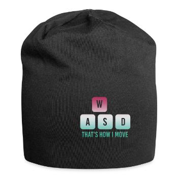 C’est ainsi que je déplace les touches de l’ordinateur du clavier en disant - Bonnet en jersey - noir - Devant