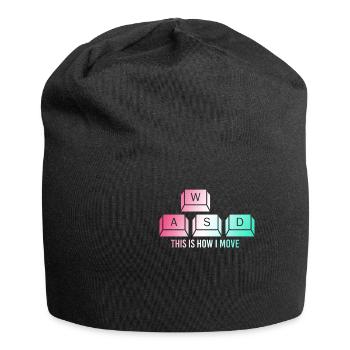 C’est ainsi que je déplace les touches de l’ordinateur du clavier en disant - Bonnet en jersey - noir - Devant