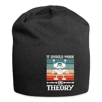 It Should Work In Theory 9 - Jersey Beanie - black - Front