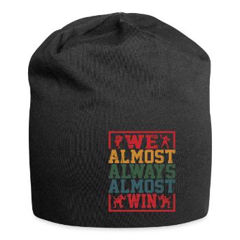 We Almost Always Almost Win 12 - Jersey Beanie - black - Front