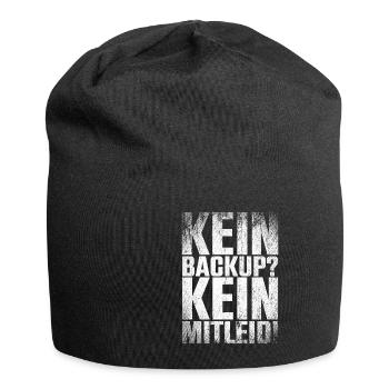 Kein Backup Kein Mitleid Computer Informatik - Jersey-Beanie - Schwarz - Vorne
