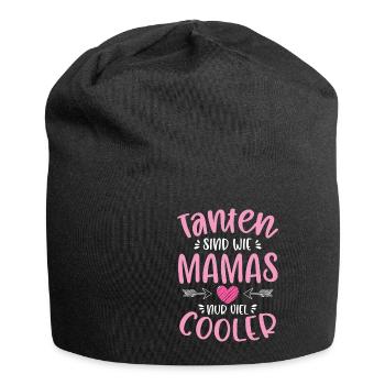 Tanten Sind Wie Mamas Nur Viel Cooler - Jersey-Beanie - Schwarz - Vorne