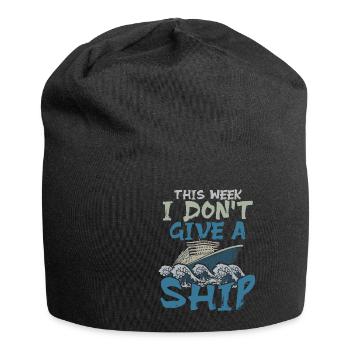 This Week I Dont Give A Ship Captain Anchor - Jersey-Beanie - Schwarz - Vorne