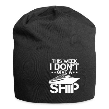 This Week I Dont Give A Ship Captain Anchor - Jersey-Beanie - Schwarz - Vorne