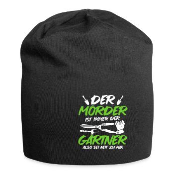 Gärtner Beet Pflanzen Und Blumen Garten Arbeit - Jersey-Beanie - Schwarz - Vorne