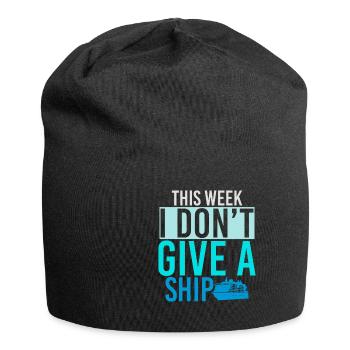 This Week I Dont Give A Ship Captain Anchor - Jersey-Beanie - Schwarz - Vorne
