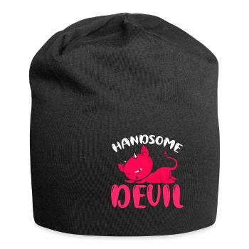 Beau diable conjoint partenaire de la famille - Bonnet en jersey - noir - Devant