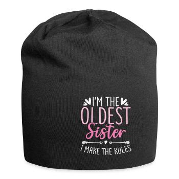In The Oldest Sister I Make The Rules siblings - Jersey Beanie - black - Front