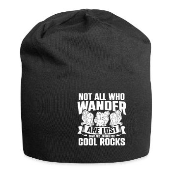 Not All Who Wander Are Lost Some Are Looking - Jersey-Beanie - Schwarz - Vorne