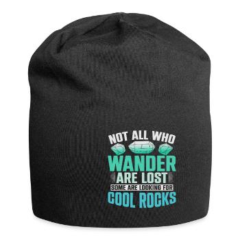 Not All Who Wander Are Lost Some Are Looking - Jersey-Beanie - Schwarz - Vorne
