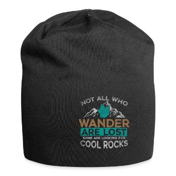 Not All Who Wander Are Lost Some Are Looking - Jersey-Beanie - Schwarz - Vorne