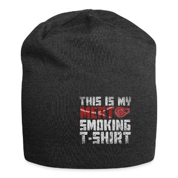 This Is My Meat Smoking Barbecue - Jersey Beanie - charcoal grey - Front