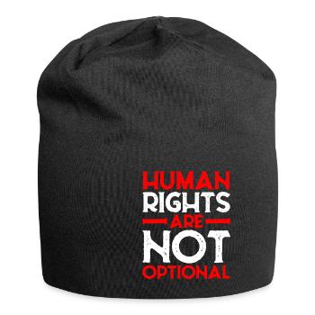 Human Rights Are Not Optional 9 - Jersey Beanie - black - Front