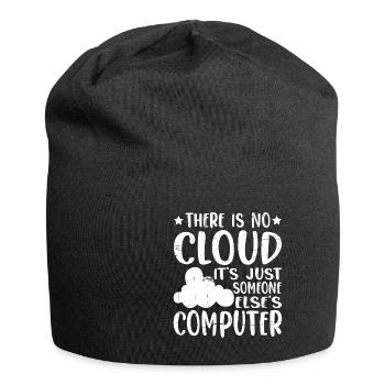 There Is No Cloud, It's Just Someone's Computer 14 - Jersey-Beanie - Schwarz - Vorne