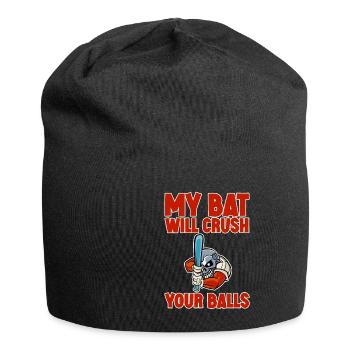 Ma chauve-souris écrasera vos balles 2 - Bonnet en jersey - noir - Devant