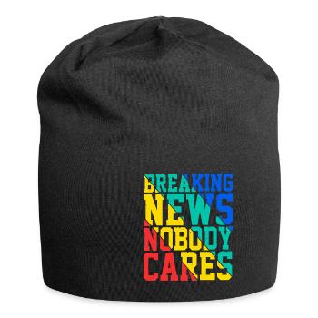 Breaking News, Nobody Cares 20 - Jersey-Beanie - Schwarz - Vorne